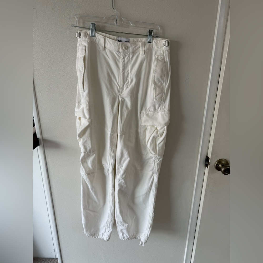 TNA White Straight Leg Pants